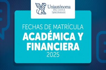 FECHAS DE MATRÍCULAS PARA ESTUDIANTES DE PREGRADO 1P 2025.