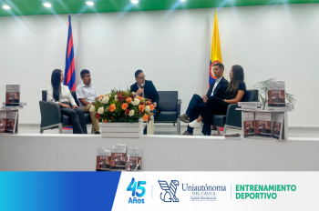 Uniautónoma del Cauca brilla en el lanzamiento del libro "Reflexiones de los Proyectos Jóvenes Investigadores".